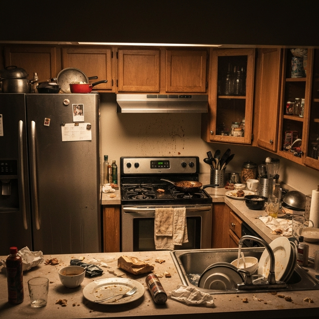 Modern Kitchen Deep Clean - Before