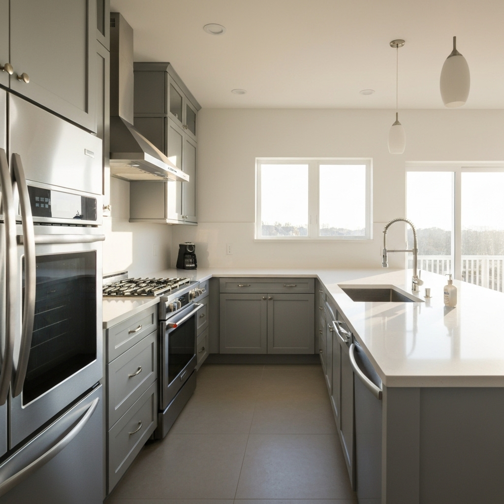 Modern Kitchen Deep Clean - After